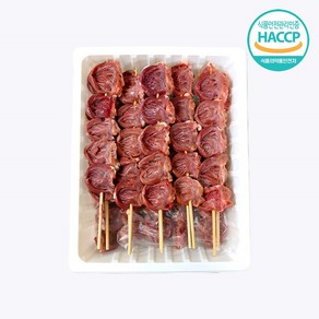 꼬치마트 공장직영 국내산 수제 닭염통꼬치 30g*20개입 1팩, 20개, 30g