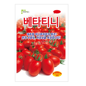 베타티니 50립 토마토 PPS 씨앗 종자 모종 텃밭 주말농장 그린종묘농약사, 1개