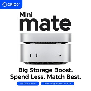 MiniMate SSD Mac 20Gbps 8TB TB 외장 40Gbps ORICO M4 확장 스토리지 4TB Mini 2TB 액세서리, 20Gbps M4, 512GB, 1개