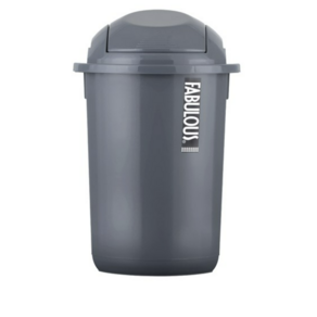 파불로스 푸쉬 라운드 쓰레기통 10L, 혼합 색상, 1개