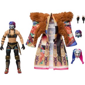 Mattel WWE 얼티밋 에디션 액션 피규어 및 액세서리 세트 Asuka 15.2cm(6인치) 수집용 관절형 포인트 30개 교체 가능한 피스 및 입구 장비, 얼티밋 #12 악마