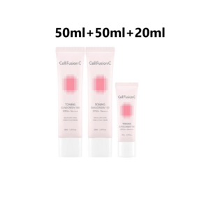 셀퓨전씨 토닝 썬스크린 100 SPF 50+ PA++++, 120ml, 1세트