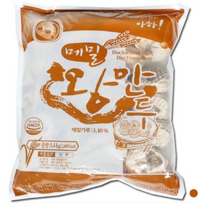 아하식품 아하만두 메밀왕만두 1400g (업소용만두 찐만두 만두국 얇은피만두), 1.4kg, 1개