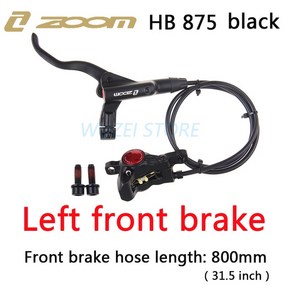 줌 HB-875 자전거 브레이크 mtb 브레이크 유압 디스크 브레이크 800/1400/1450/1550mm MT200 산악 자전거 브레이크 업 그레 이드 MT315 MT615, HB BK Left F 80cm