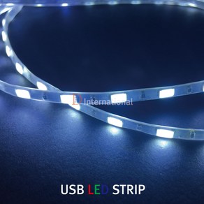 DH LED 슬림 USB 바 5V 플렉시블 STRIP 90CM, Wam White(전구색), 1개