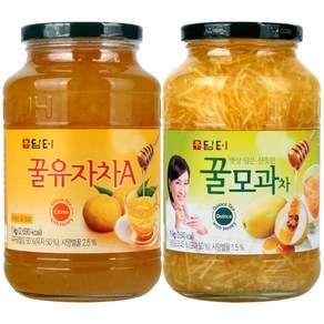 담터 꿀 유자차 A 1kg+모과차 1kg