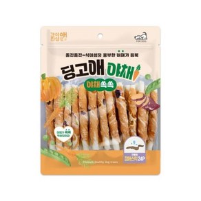 강아지 간식 딩고애 야채 마블링 스틱, 24개, 장어