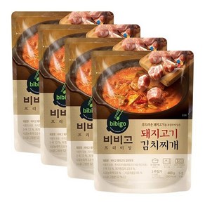 [CJ] 비비고 돼지고기김치찌개 460g X 4봉, 4개