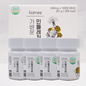 KAMEE 가벼운민들레처럼 고함량 민들레 브로멜라인 4 box