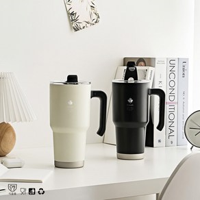 텀블러 보온 보냉병 스텐 보냉 대용량 S9 900ml, 1개, 블랙