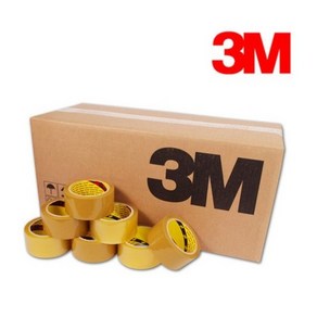 3M 박스테이프 372KS 포장용 테이프 48mmX40M 50개입 (1박스), 3M 372Ks  미색 40M 50개입, 1개