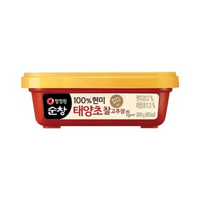 청정원 순창 태양초 찰고추장, 1개, 200g