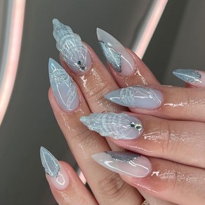 떨샵 여름신상 자석젤 인조손톱 보석 네일팁 셀프젤네일, 1개, NAIL-N739