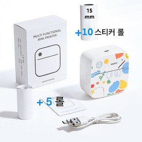 블루투스 사진출력과 스티커 프린터 세트, 1세트, Mini Pinte LX-D2