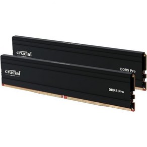 크리티컬 프로 DDR5 RAM 32GB 키트2x16GB CL36 6000MHz 오버클럭 데스크톱 게이밍 메모리 인텔 XMP 3.0 및 AMD 엑스포 호환 화이트 CP2K16G6, 2개