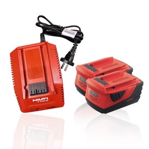 [부품] HILTI 힐티 배터리 충전기 스타트키트 (22V 5.2 2개 C4/36-90 충전기 1개) 스타터키트