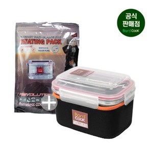 바로쿡 발열도시락 1200ml+발열팩 10개 기획세트, 1개