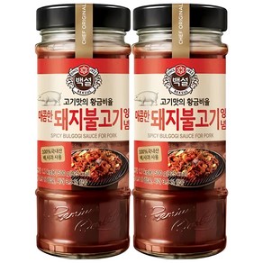 백설 매콤한 돼지 불고기 양념, 500g, 2개