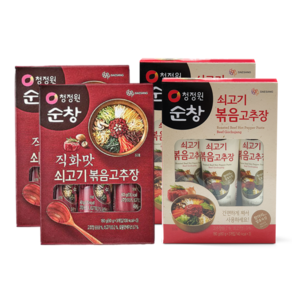 청정원 쇠고기볶음 고추장 60g x 6개 + 직화쇠고기볶음고추장 60g x 6개 총 12개(720g), 1개