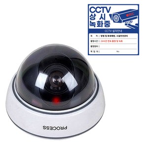 다감컴퍼니 모형 CCTV 가짜 CCTV 고급형 리얼 프로세스 돔카메라, 1개