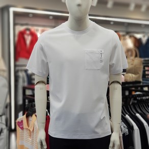[25S/S] 링스 남성 골프 PQ 소재 라운드 티셔츠 1E2TR106 BK