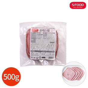 에스푸드 본 프레스햄 사각 슬라이스 500g, 1개