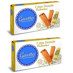 2개세트 Gavottes 크리스피 레이스 크레페 4.4oz(125g), 2개, 125g