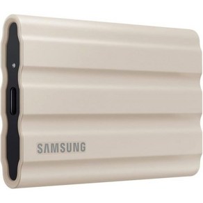 SAMSUNG T7 Shield 4TB 휴대용 SSD 1050MBs Rugged Wate Dust Resistant 컨텐츠 제작자용 Black, Beige, 1 TB, 1개