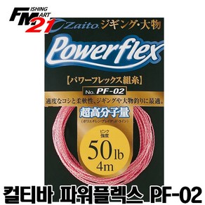 오너 컬티바 파워플렉스 PF-02 어시스트라인 타이라바지깅, 90lb-5m, 1개