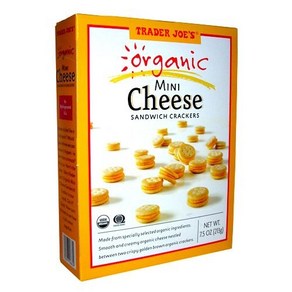 Tade Joe's Oganic Mini Cheese Sandwich Cackes Tade Joe's 유기농 미니 치즈 샌드위치 크래커, 1개, 571.53g