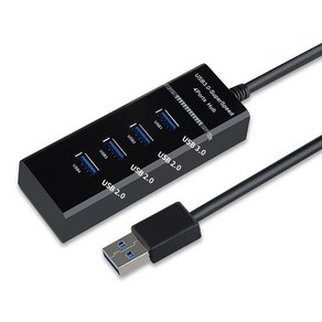 USB 확장기 HUB 3.0 4구 고속 허브 0.3m