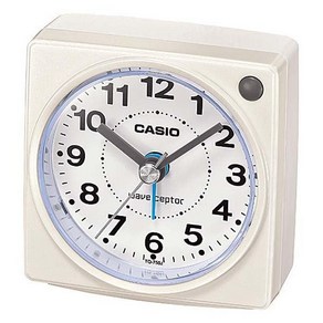 CASIO 카시오 TQ-750J-7JF [전파식 알람시계 자명종 전자음 블랙컬러 스누즈 라이트 기능]