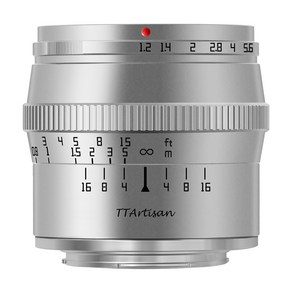 티티아티산 50mm F1.2 소니 E마운트 APS C 렌즈, 실버