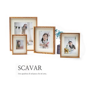 스카바르 원목 빈티지 유리 짜임 사진 액자틀 프레임 5x7 6x8 8x10 11x14, 5x7인치(13x18cm), 1개