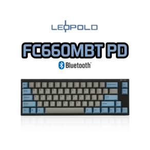 레오폴드 FC660MBT PD 그레이 블루 유/무선 기계식 키보드