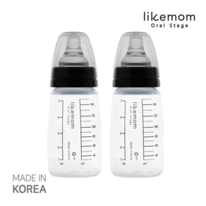 라이크맘 신생아용 PP 젖병 150ml (그레이)_2개, 2개