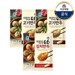 [사조대림] [대림냉동] 0.6 만두 700g(350g x2) x3개 /고기/김치/얇은피, 350g, 6개