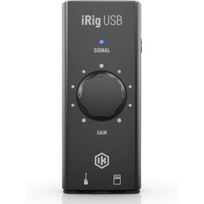 IK Multimedia 멀티미디어 iRig USB 기타 오디오 인터페이스 24비트 48kHz 음악 녹음 스튜디오 장비에는 iPad Mac 및 PC용 C 케이블 액세서리 장치가, 1개