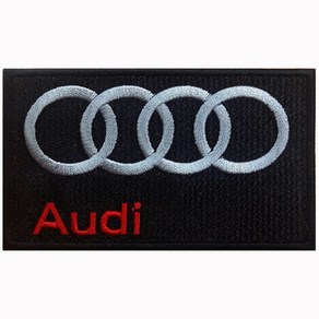 와펜 D755 - 아우디 Audi 블랙 사각 마크 패치 와펜