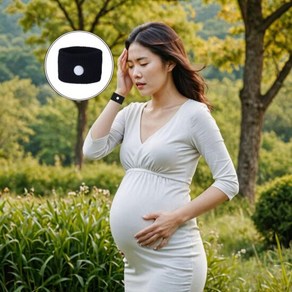 손목 입덧밴드 산모 멀미 팔찌 지압밴드 2colo, 색상:블랙, 2개