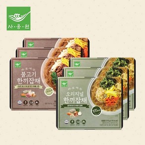 전통 잡채세트 2종6팩, 없음, 6개, 210g