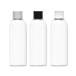 단마개 용기 50ml 60ml 75ml 80ml 100ml 막캡 페트병, 투명용기 흰색캡, 1개