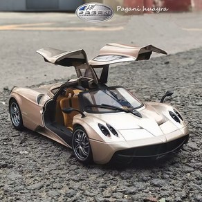 1/18 PAGANI HUAYRA 스포츠카 다이캐스트 레이싱 하이 생일 선물, 1)Golden, 1개