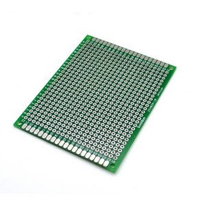 velton 만능기판 양면기판 PCB DIY LED기판 납땜 제작용PCB기판, 1개, PCB기판 6cmx8cm