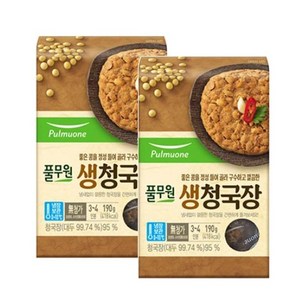 풀무원 생 청국장, 190g, 2개