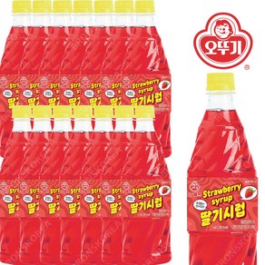 오뚜기 딸기 슬러시시럽 1kg X 15개(1박스) 슬러쉬 원액 음료, 15개