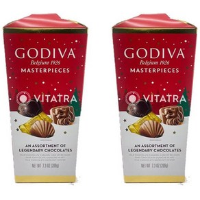 고디바 godiva 어솔트 돔 모듬초콜릿 3종 크리스마스 패키지 209g 2팩, 2개