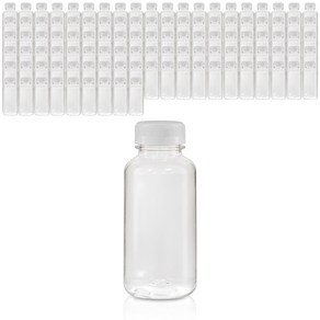 경진기업 페트병 음료병 다용도쥬스페트200ml 38파이 110개 마개 2종택1, 흰색