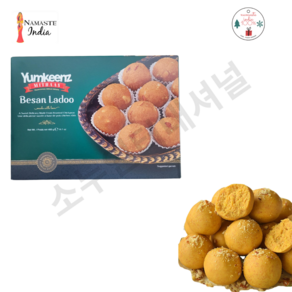 Yumkeenz Haldiams Besan Ladoo 500gm 할디람 베산라두 인도과자 인도간식 인도디저트, 1개, 500g