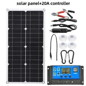 단결정 태양 전지 패널 키트 600W 태양 전지 패널 12V 태양 전지 패널 듀얼 USB 18V 5V DC 유연한 태양열 충전기 캠핑 자동차 RV 배터리 충전